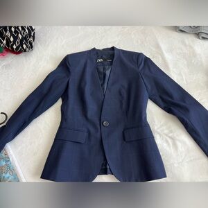 Zara navy blue blazer, Size US 2/EUR 34, Perfect condition